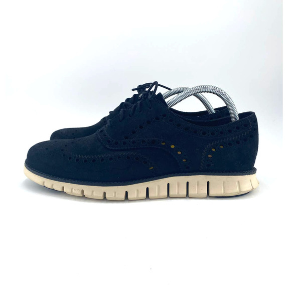 Cole Haan ZeroGrand Wingtip Oxford Men\'s 10M Black Suede Sneakers C12981 main image 7